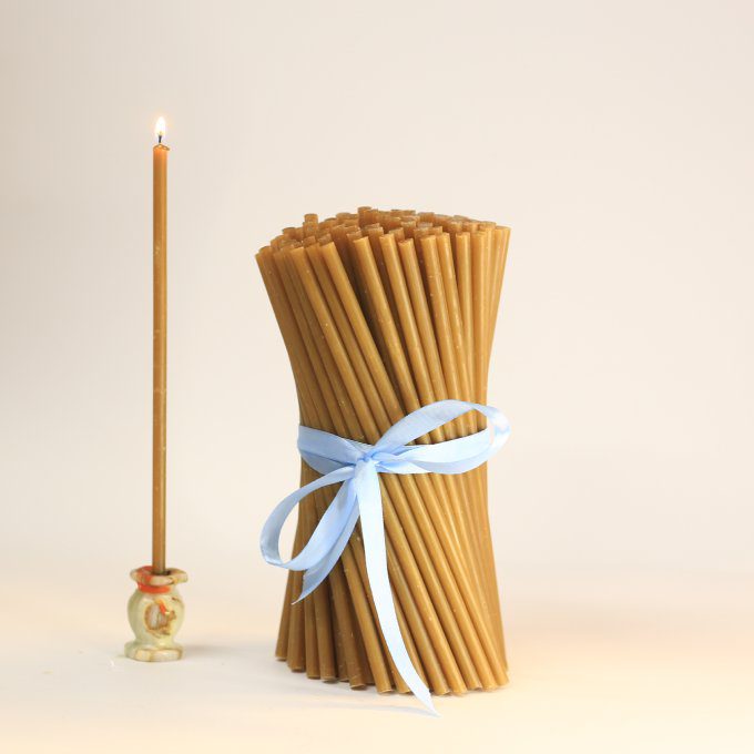 Beeswax candles Ø7.3×240mm - Image 2