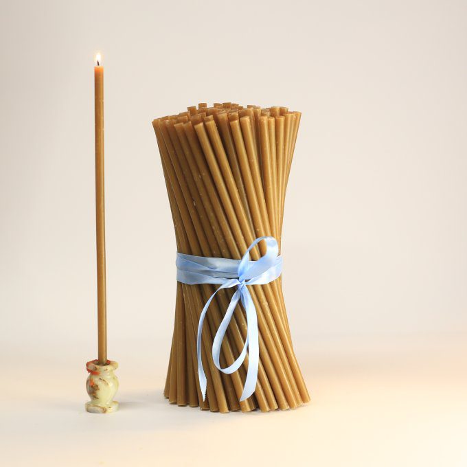 Beeswax candles Ø8.5×290mm - Image 2
